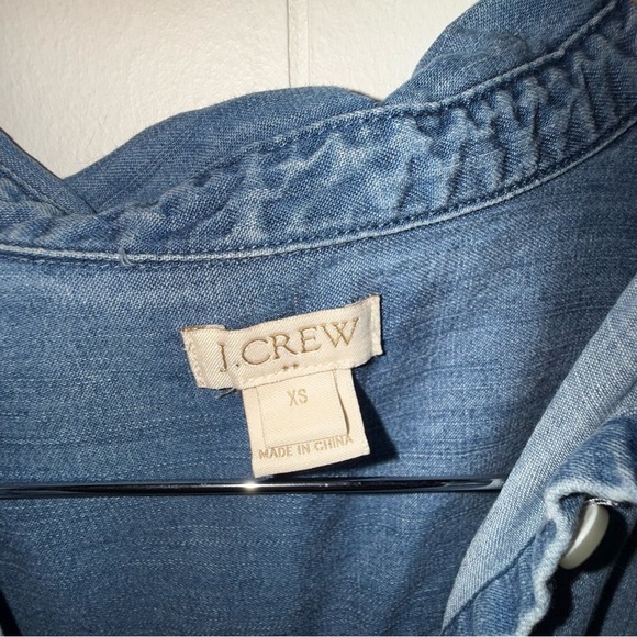 J. Crew Sleeveless Denim Mini Dress - Picture 2 of 3